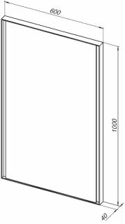 Зеркало Allen Brau Infinity 1.21019.BL с подсветкой Черное